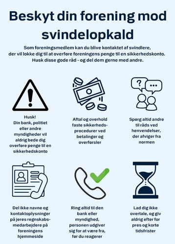 Plakat om svindel mod foreninger